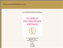 Tablet Screenshot of nouveauxartisans.com